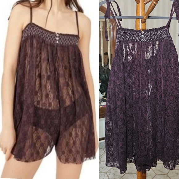 Free People Intimate Romper - Picture 1 of 8